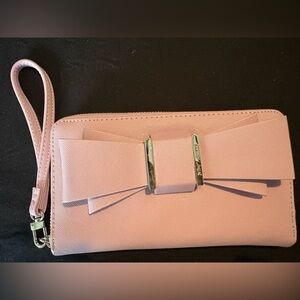 Like New - Betsy Johnson Lilac Bow Wristlet